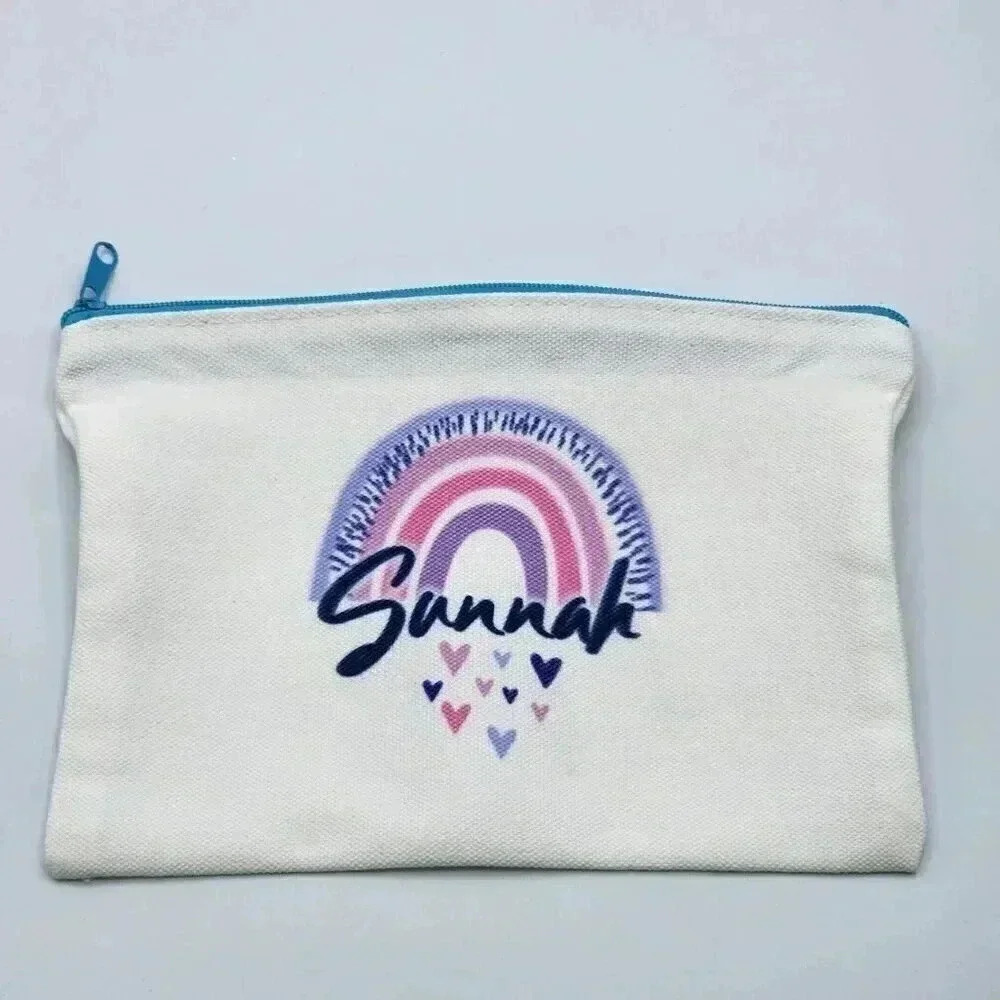 Sunnah Canvas Zipper Pencil Bag Makeup Bag Pouch Bag Handmade NWT